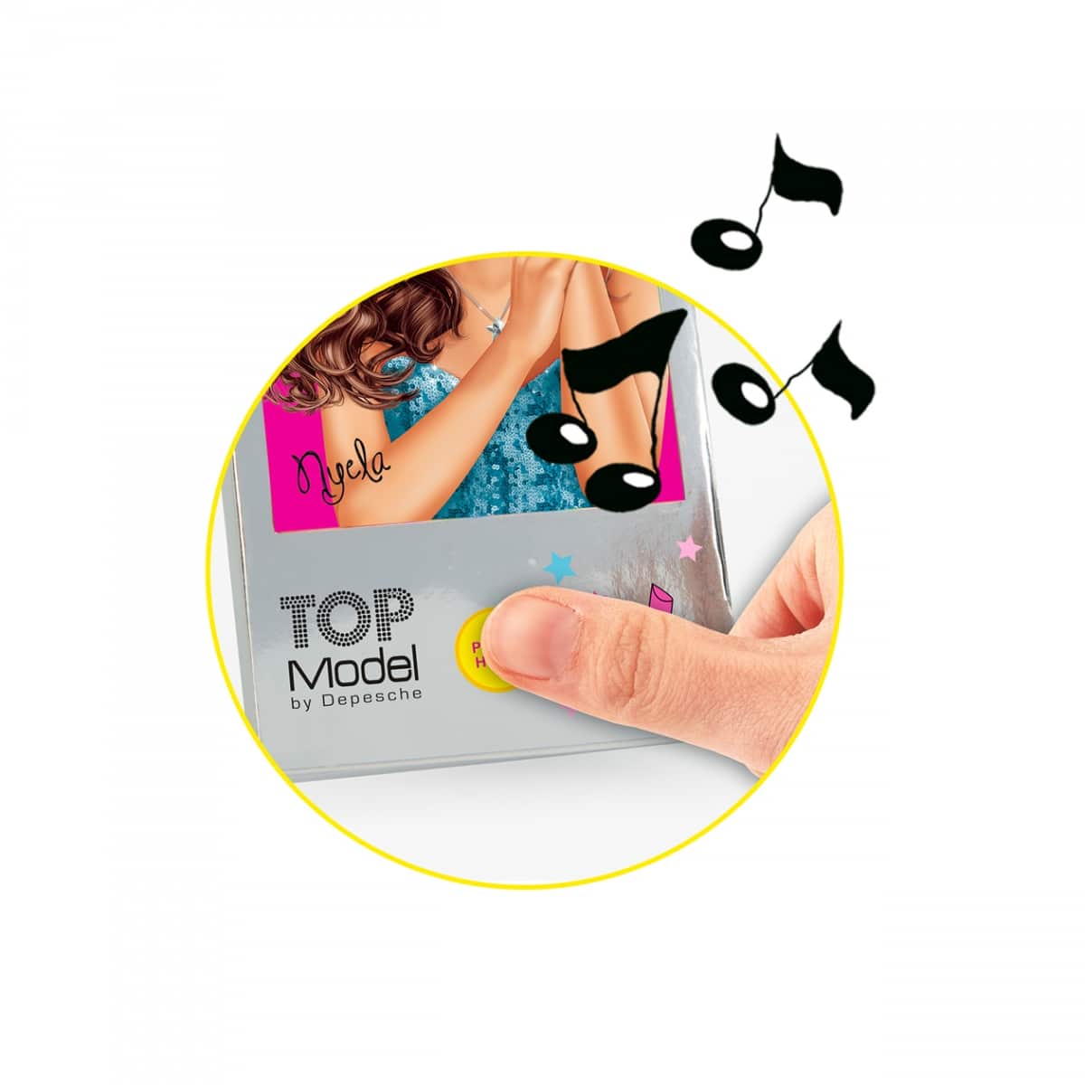 TOPModel mini libro de colorear con música