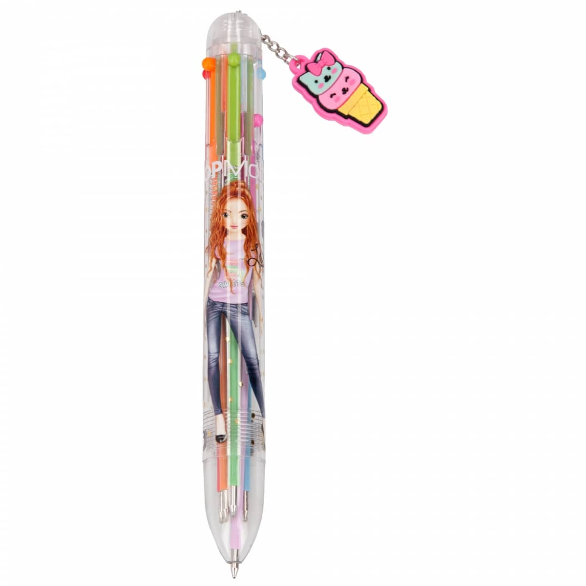 Bolígrafo, 6 colores TOPModel – Rosa