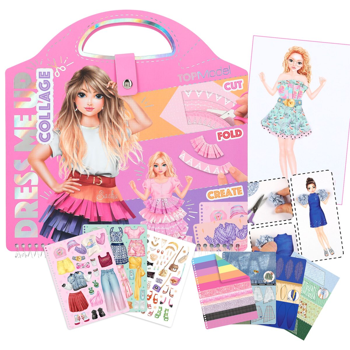 TOPModel cuaderno collage Dress me up