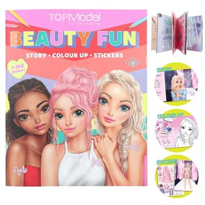 TOP Model libro para colorear BEAUTY FUN