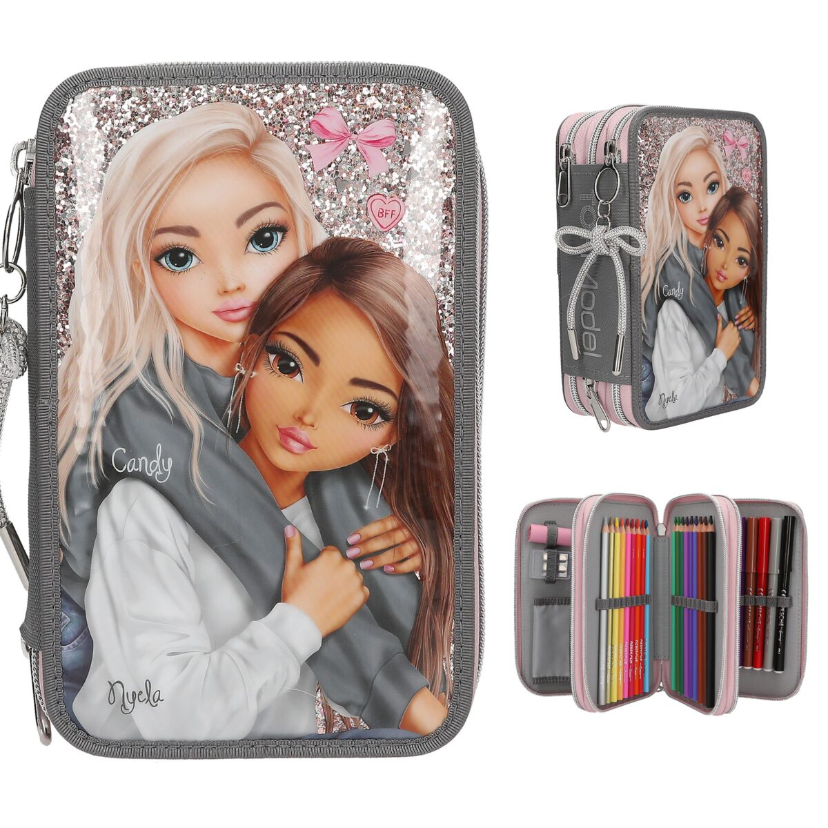Estuche TOPModel de 3 compartimentos MY BFF