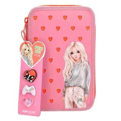 TOP Model estuche triple con pines de silicona 2.0